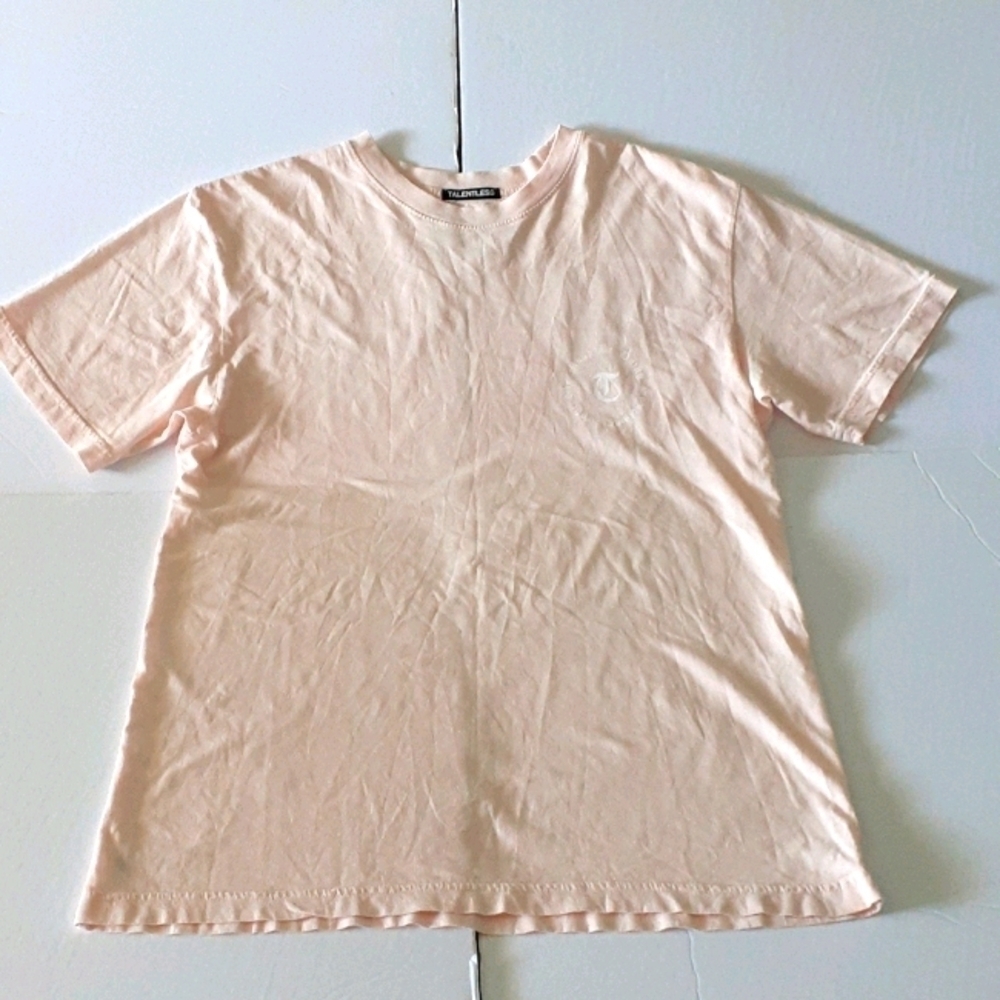 TALENTLESS (Something for Nothing) Pink Light Tshirt Size S